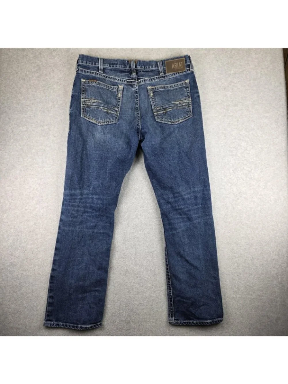 Ariat M5 Straight Fit Straight Leg Jeans Mens 38x34 Blue Medium Wash Denim